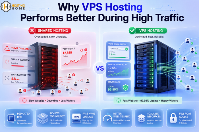Why VPS Hosting Performs Better During HIgh Traffic